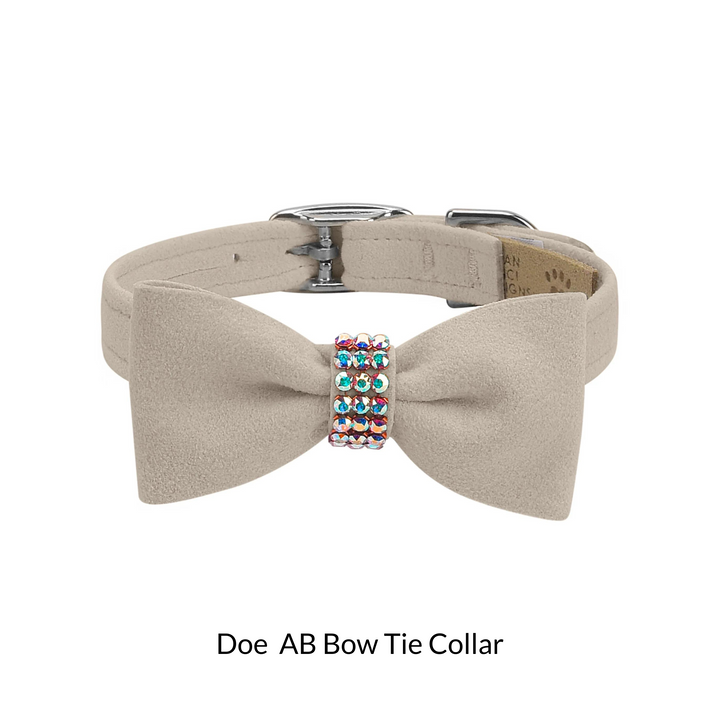 Aurora Borealis Giltmore Bow Tie Dog Collar