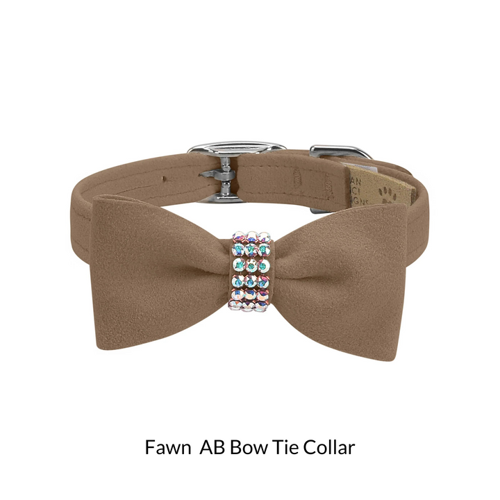 Aurora Borealis Giltmore Bow Tie Dog Collar