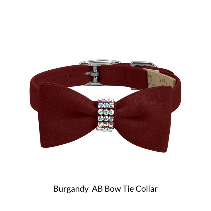 Aurora Borealis Giltmore Bow Tie Dog Collar
