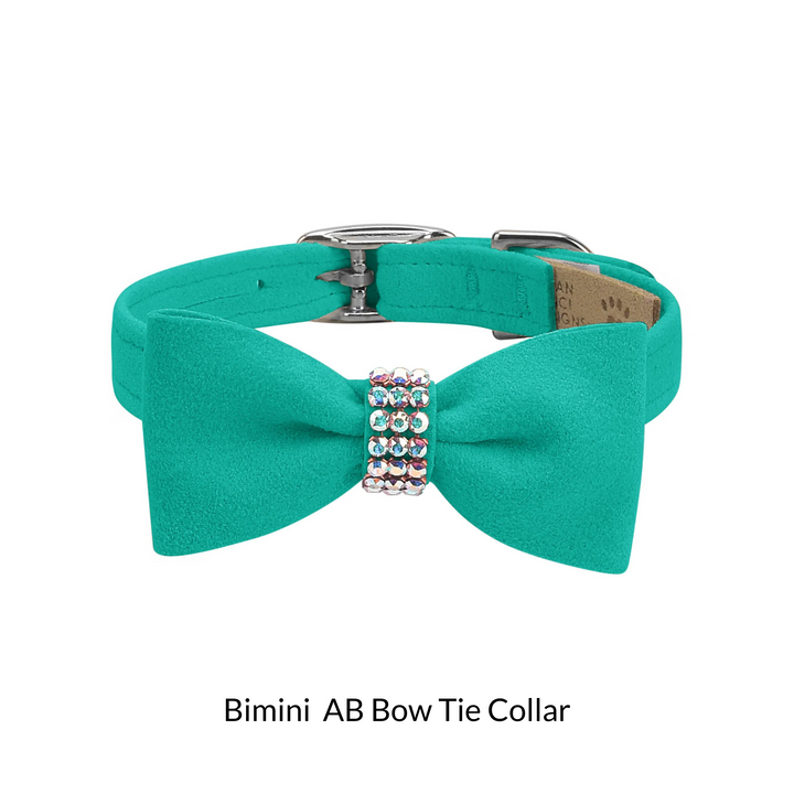 Aurora Borealis Giltmore Bow Tie Dog Collar