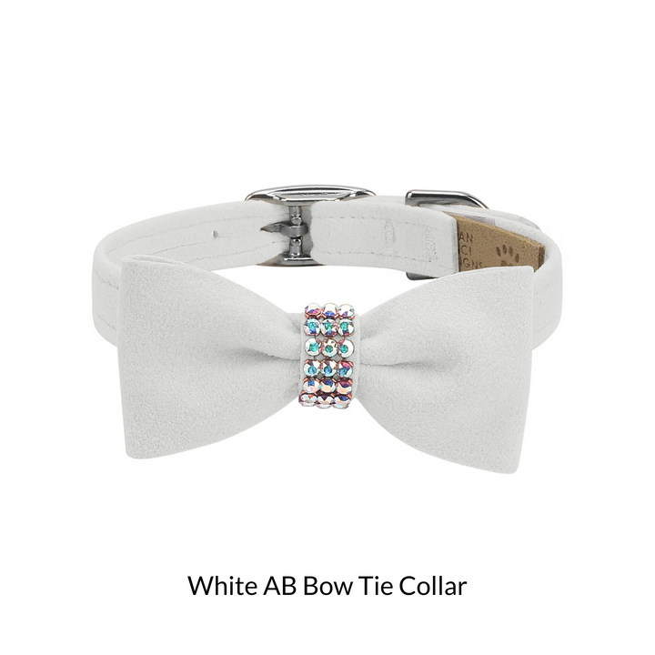 Aurora Borealis Giltmore Bow Tie Dog Collar