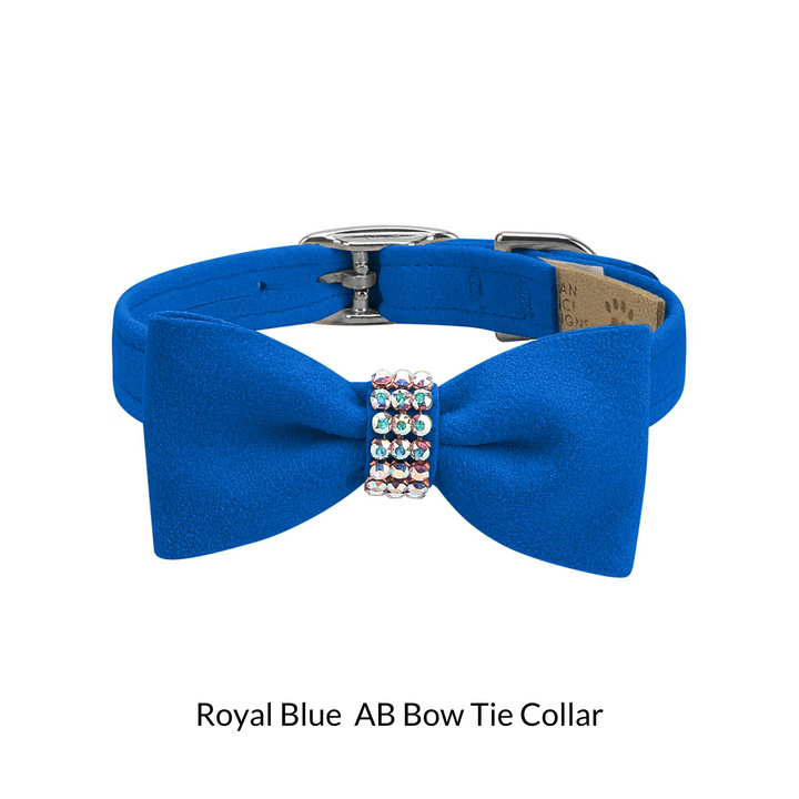 Aurora Borealis Giltmore Bow Tie Dog Collar