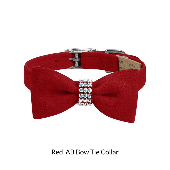 Aurora Borealis Giltmore Bow Tie Dog Collar