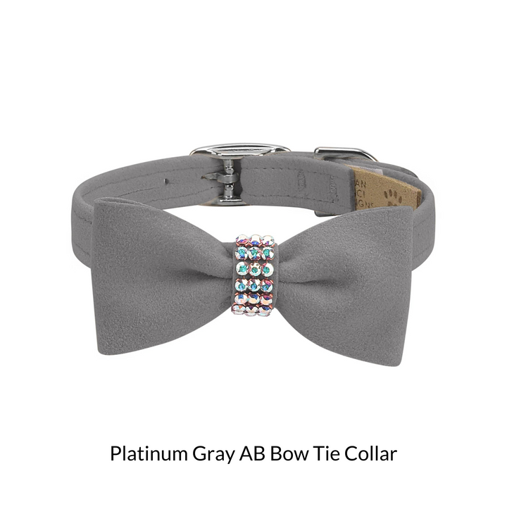 Aurora Borealis Giltmore Bow Tie Dog Collar