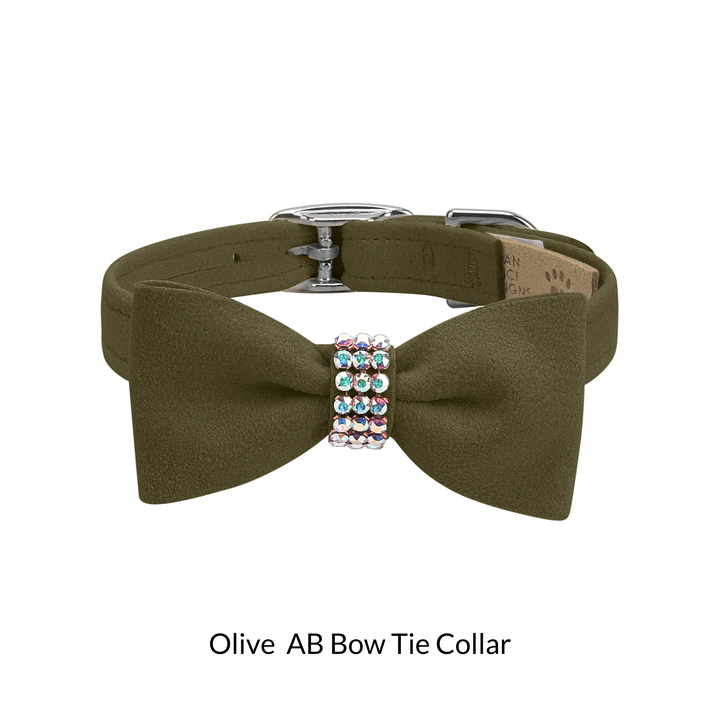 Aurora Borealis Giltmore Bow Tie Dog Collar