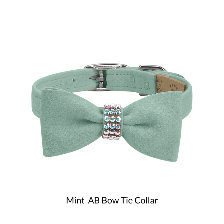 Aurora Borealis Giltmore Bow Tie Dog Collar