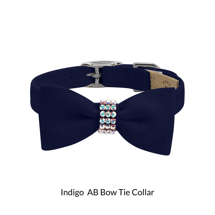 Aurora Borealis Giltmore Bow Tie Dog Collar