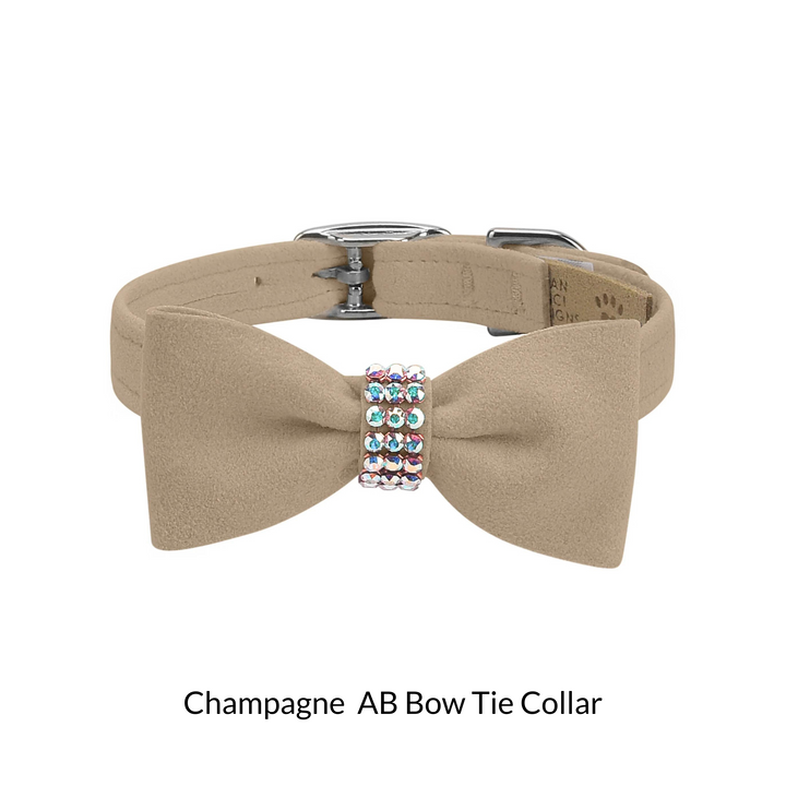 Aurora Borealis Giltmore Bow Tie Dog Collar