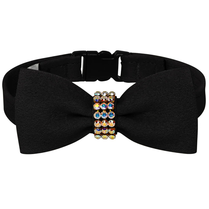 Aurora Borealis Crystal Bow Tie 1/2" Breakaway Cat Collar
