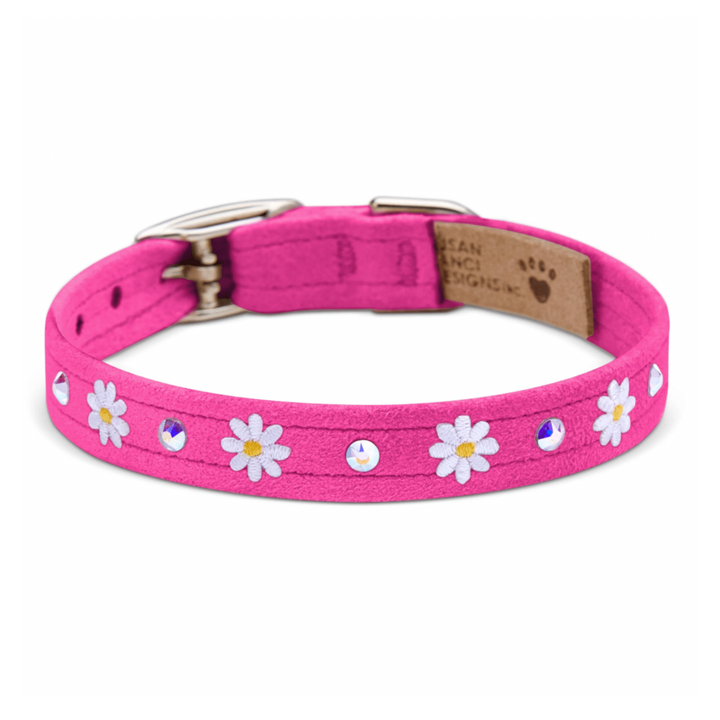 Small Daisies 1/2" Collar For Dogs