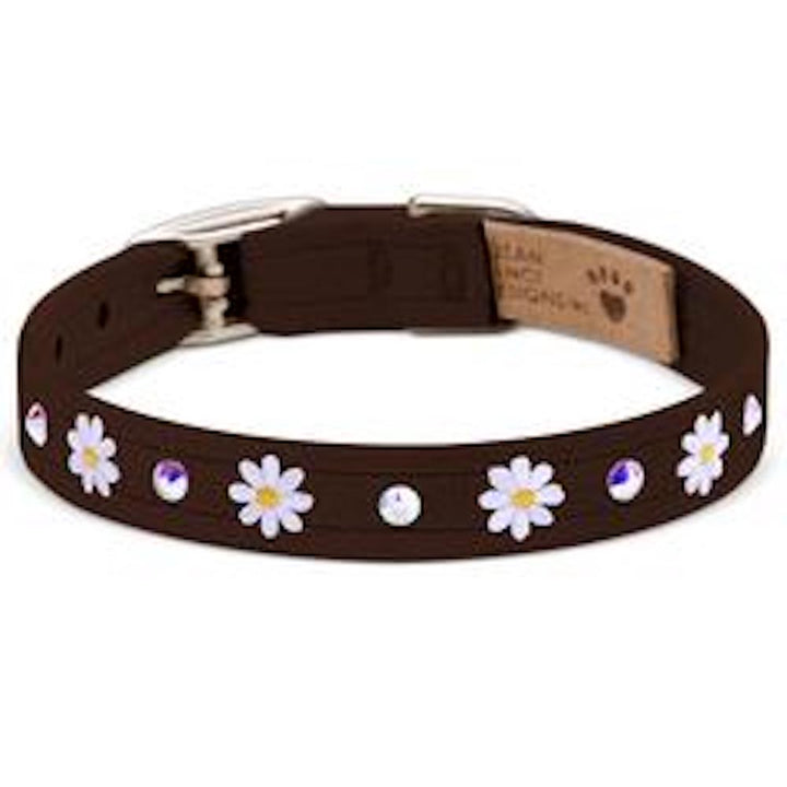 Small Daisies 1/2" Collar For Dogs
