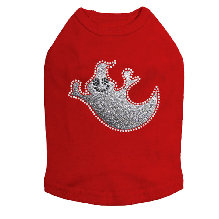 Silver Ghost Halloween Custom Dog Tank