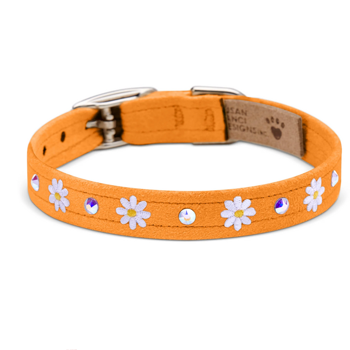 Small Daisies 1/2" Collar For Dogs