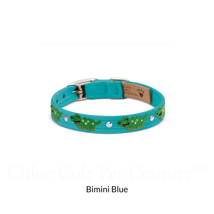Embroidered Alligators Collar