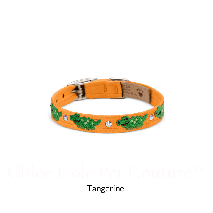 Embroidered Alligators Collar