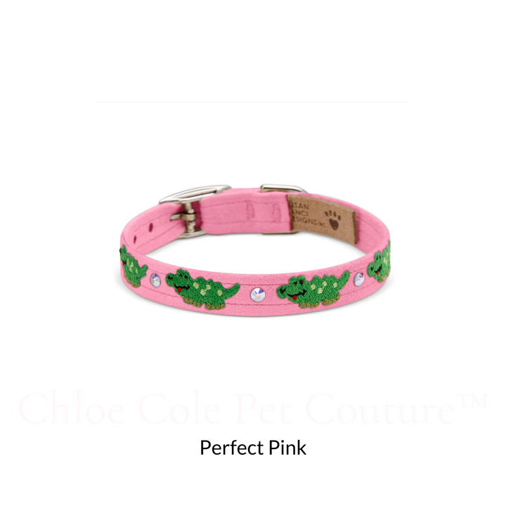 Embroidered Alligators Collar
