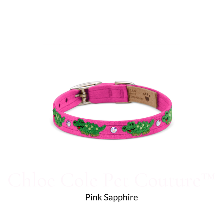 Embroidered Alligators Collar