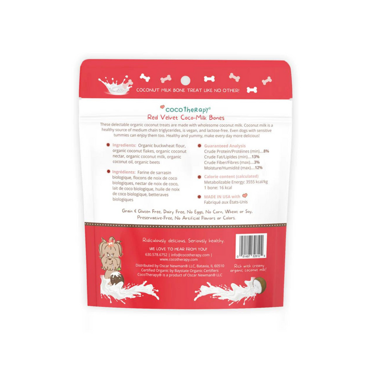 Coco Milk Bones - Red Velvet Dog Treats