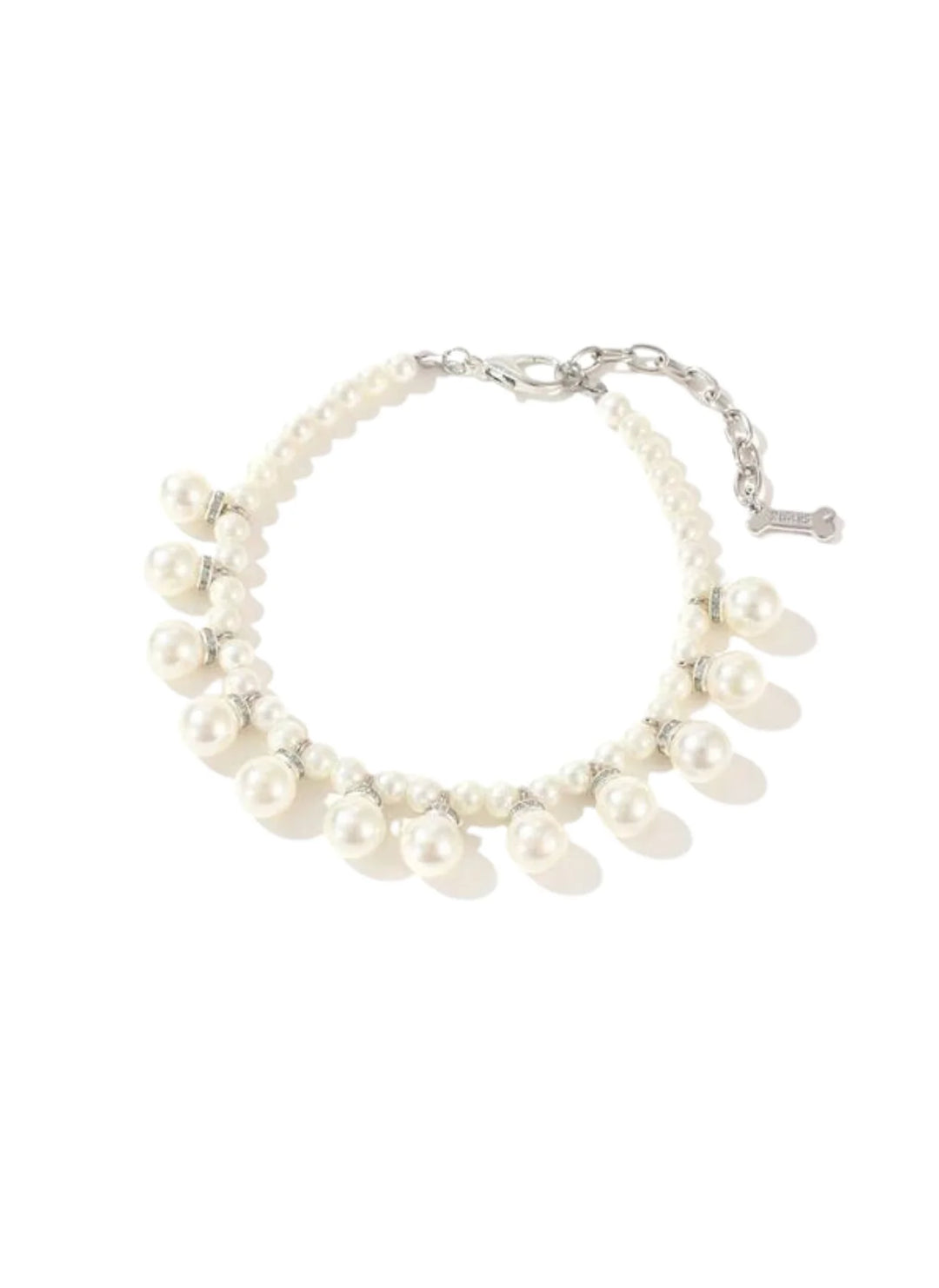 Drop Pearls Dog Necklace (Pink or Ivory)
