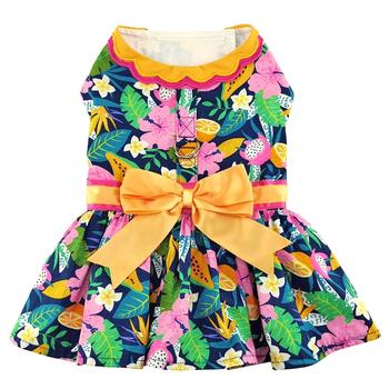 Fiesta Floral Dog Dress w/ Leash & D-Ring