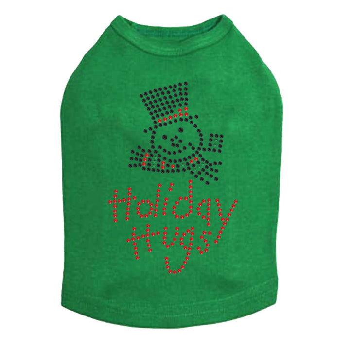 Holiday Hugs - Dog Tank Black