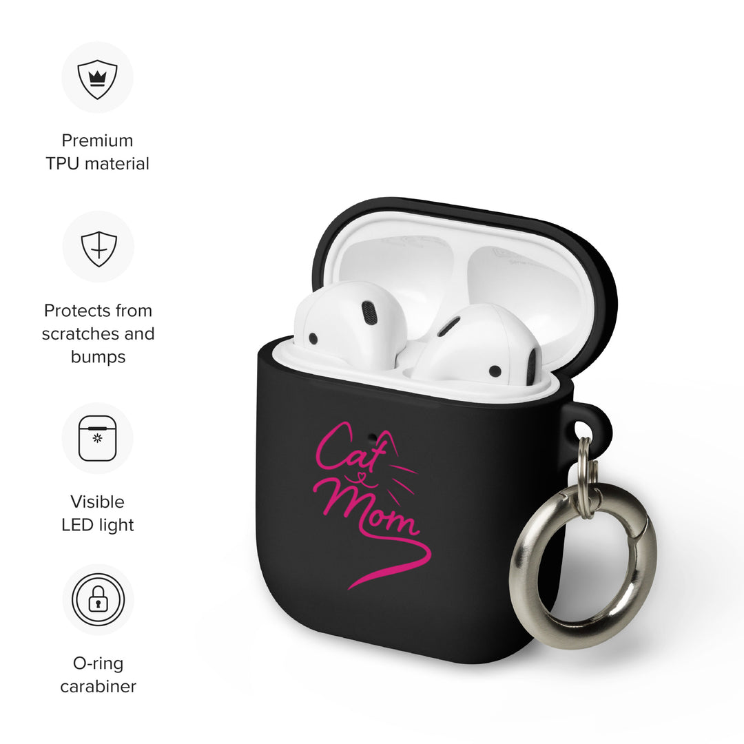 Cat Mom Rubber Case for AirPods®