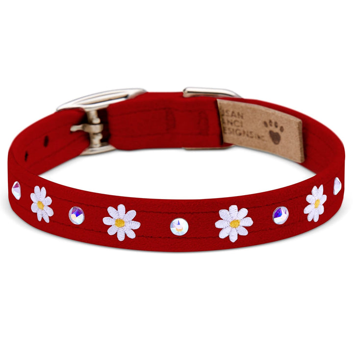 Small Daisies 1/2" Collar For Dogs