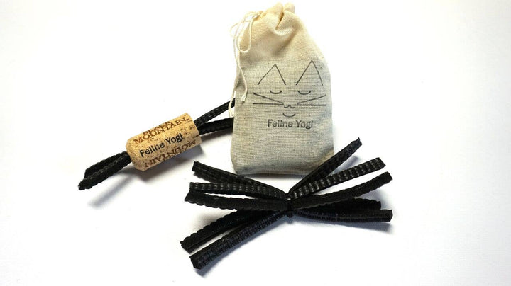 Slate Blue 3 Cat Toy Gift Set + Cat Yoga Mat