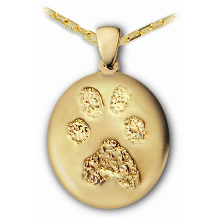 Gold (14k) Paw Print Charm