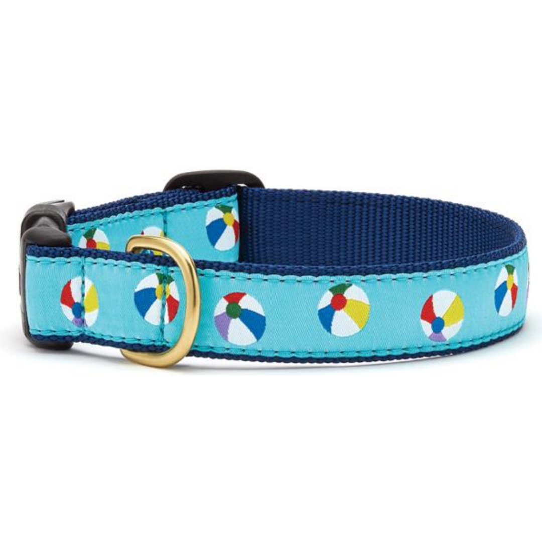 Beach Balls Dog Collar (optional lead)