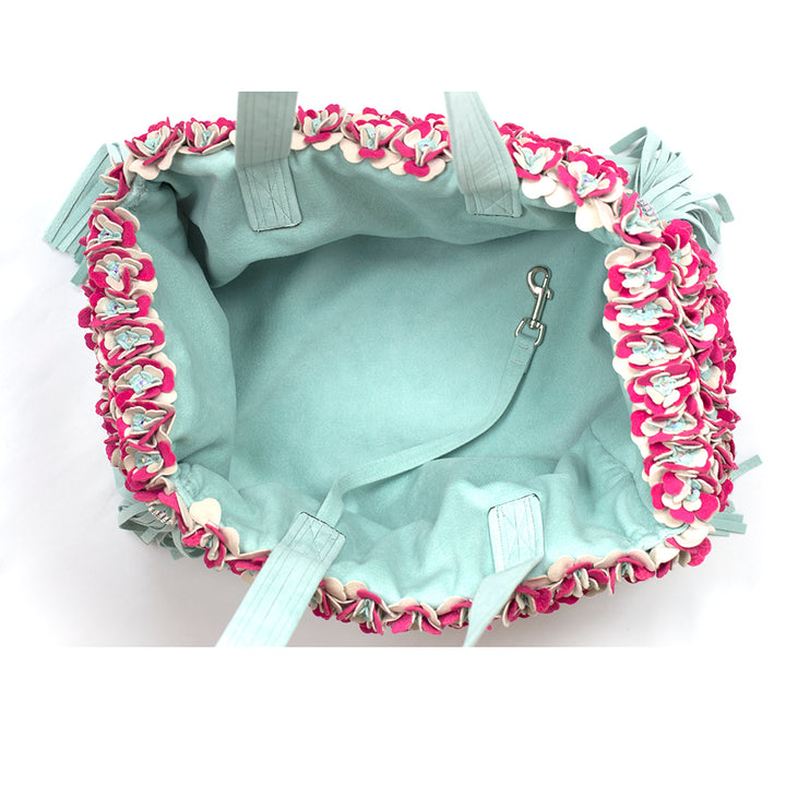 Luxury Pet Purse  Carrier Blossom Mint