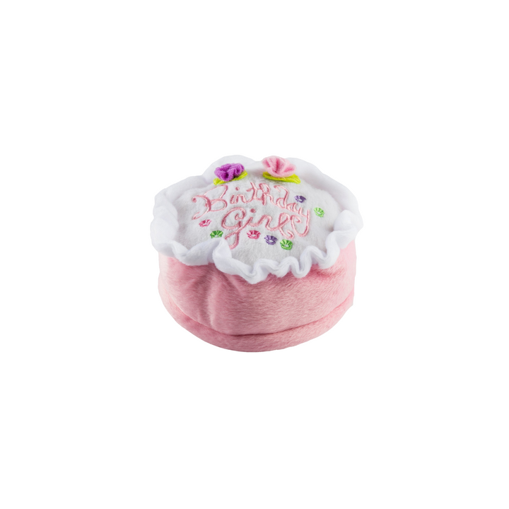 Birthday Cake Dog Toy - Pink or Blue