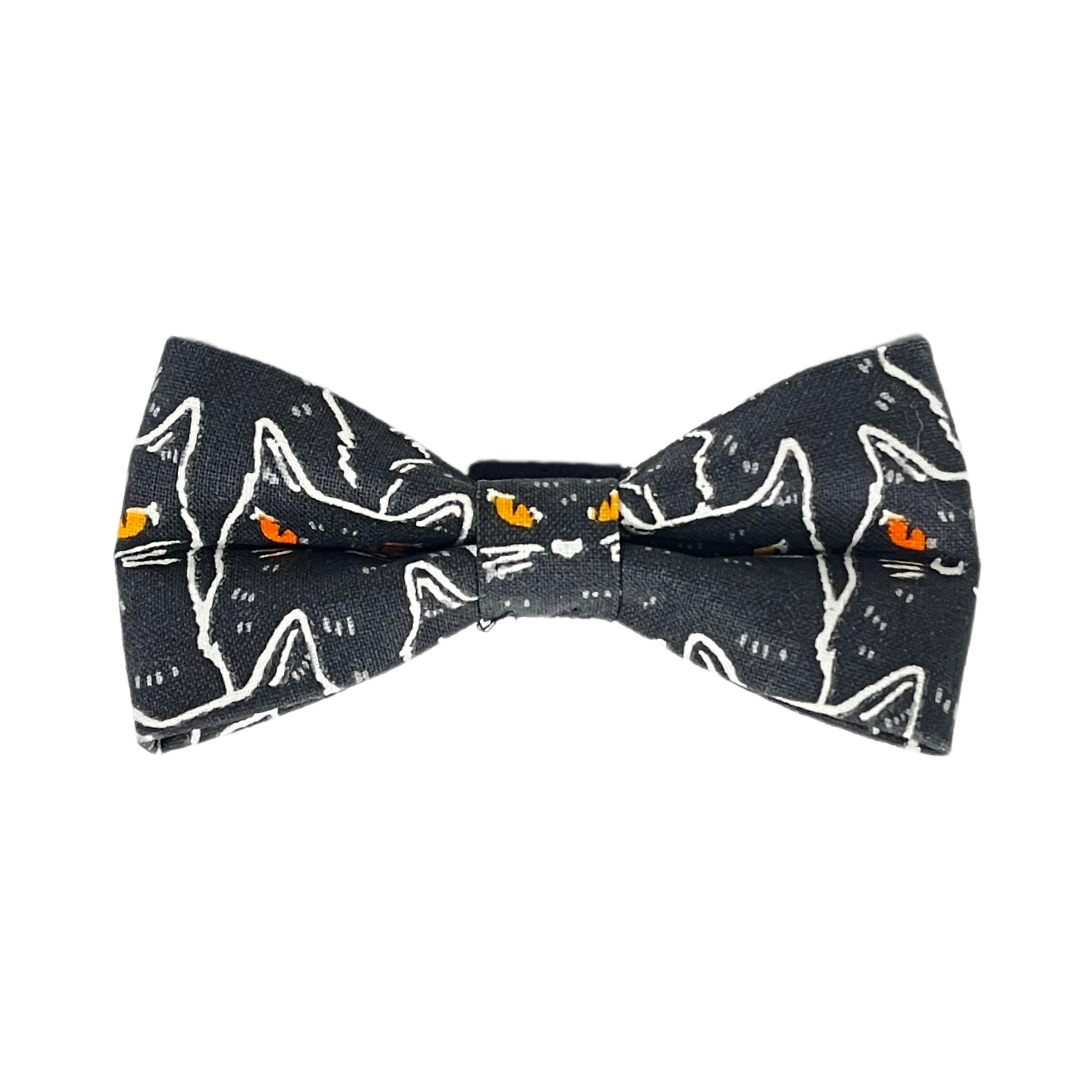 Halloween Cat Eye Bow Tie 4"