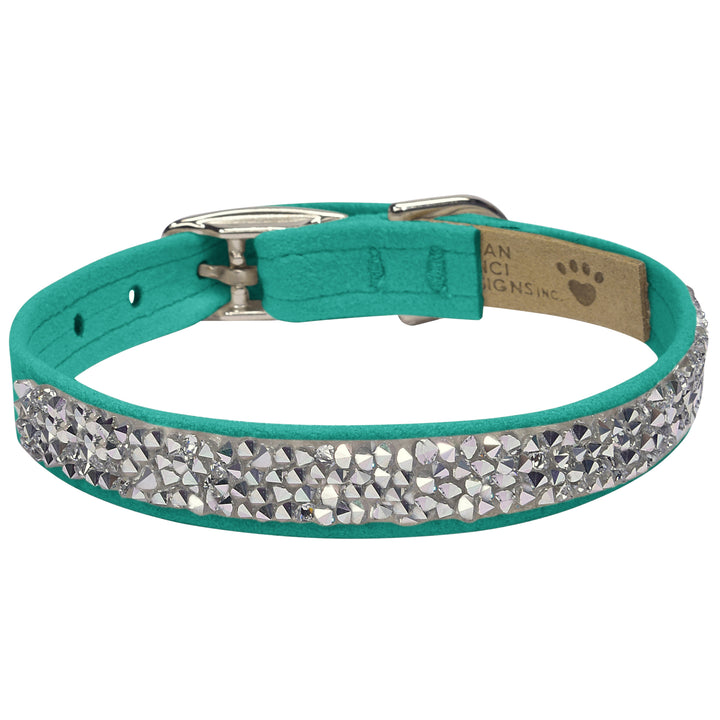 Crystal Rocks 1/2" Dog Collar