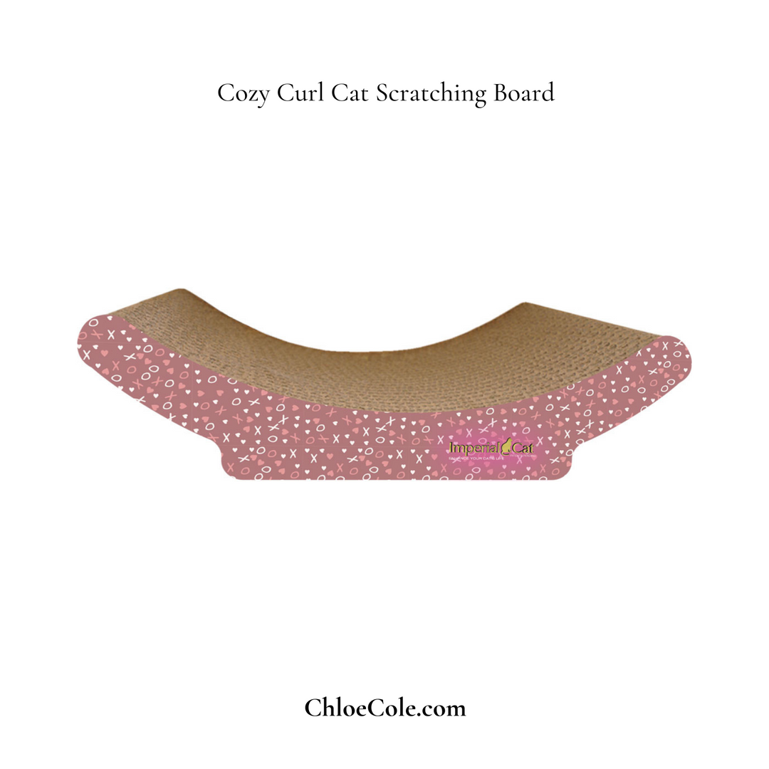 Cozy Curl XOXO Hearts Cat Scratching Board