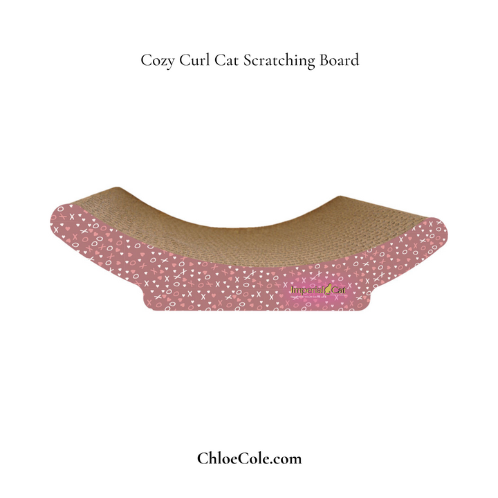 Cozy Curl XOXO Hearts Cat Scratching Board