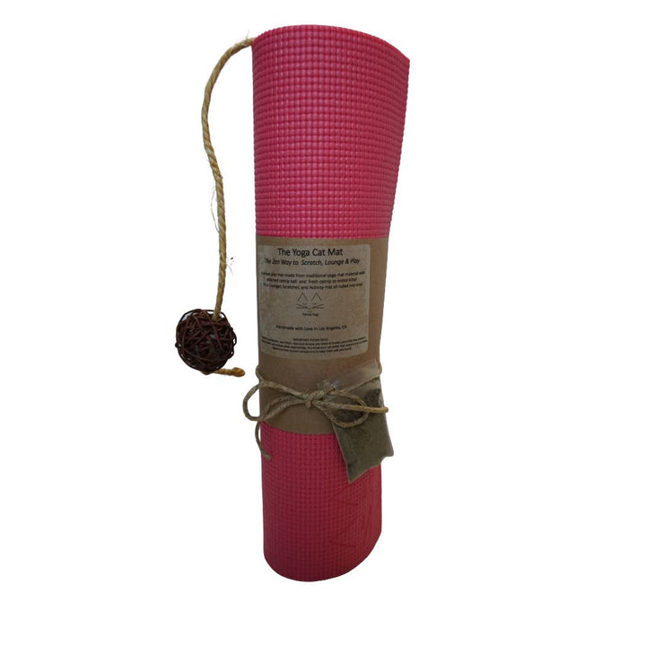 Pink Cat 3 Toy Gift Set + Cat Yoga Mat