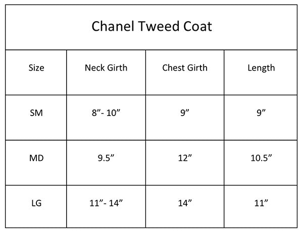 Chantel Tweed Dog Coat