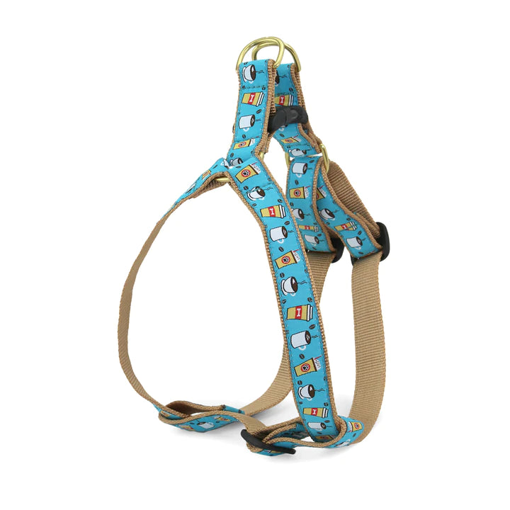 Coffee Dog Harness | Chloe Cole Pet Couture