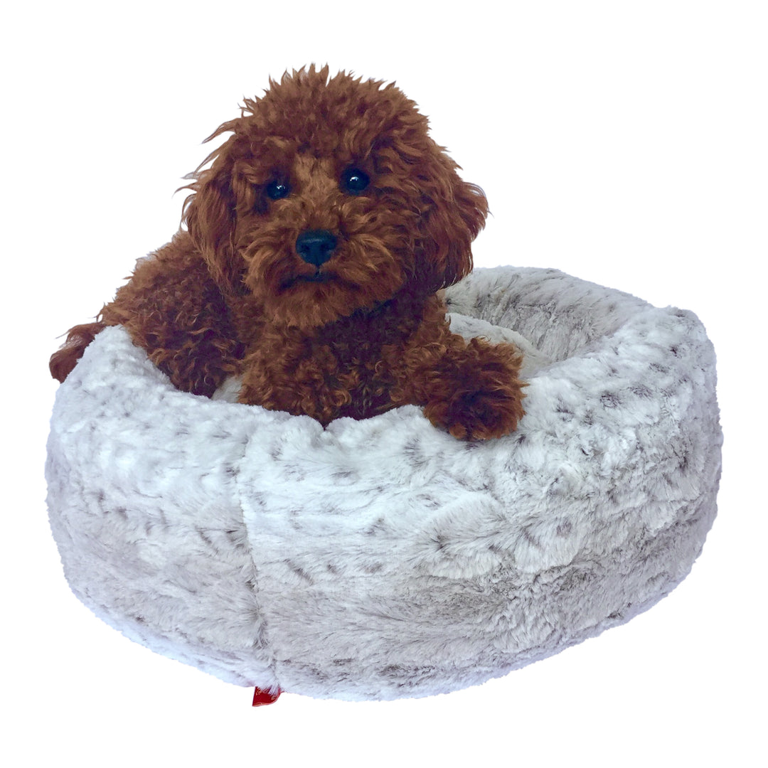 Snow Leopard Crispy Crème Donut Bed