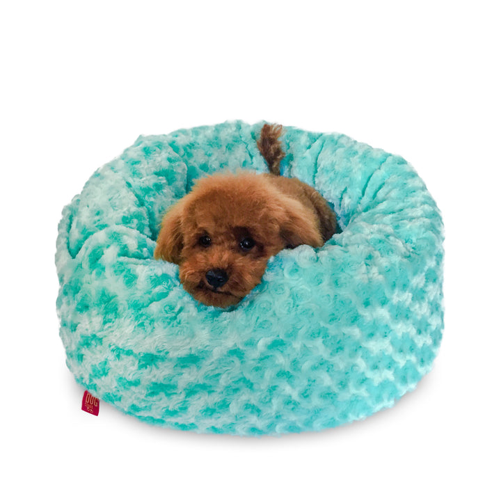 Seafoam Rosebud Crispy Crème Donut Bed