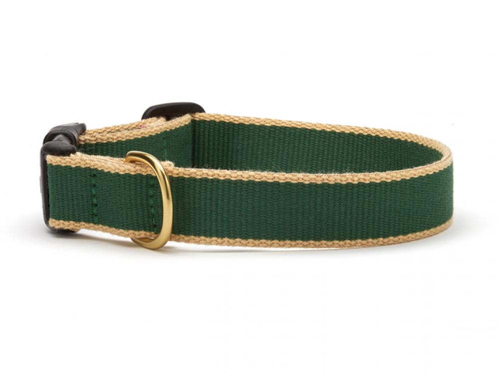 Forest and Tan Bamboo Teacup Dog Collar