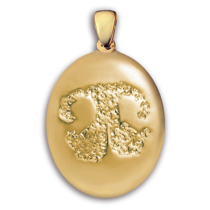 Gold (14k) Paw Print Charm (Large)