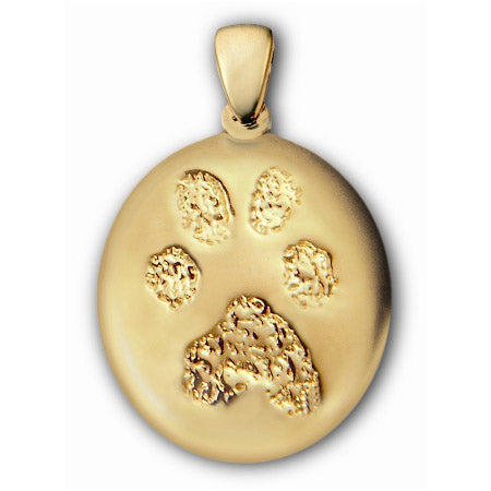 Gold (14k) Paw Print Charm