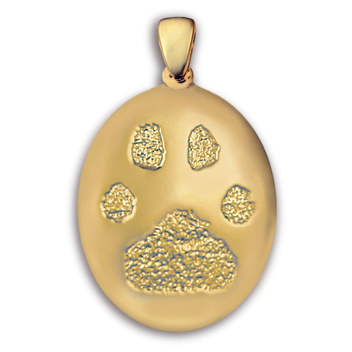 Gold (14k) Paw Print Charm (Large)