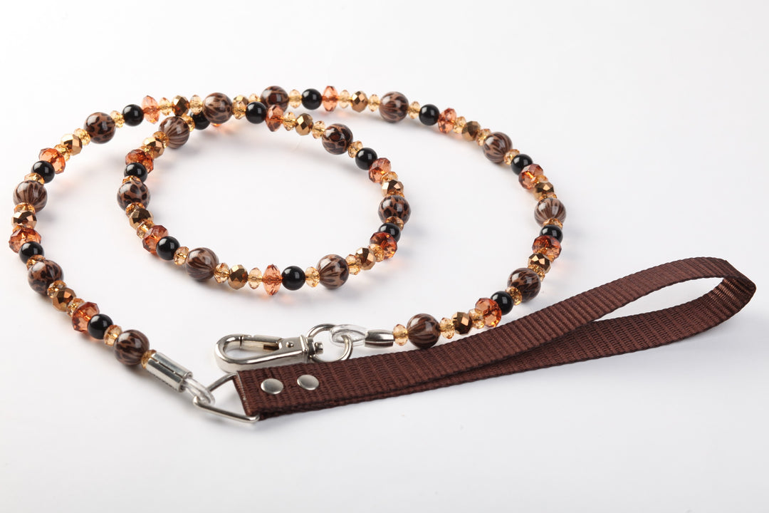 Coffee Animal Print Leash