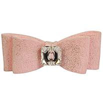 Puppy Pink Glitzerati Single Nouveau  Big Hair-Bow