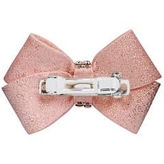 Puppy Pink Glitzerati Single Nouveau  Hair-Bow