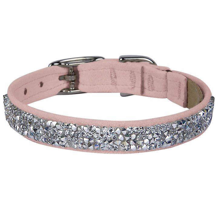 Crystal Rocks 1/2" Dog Collar