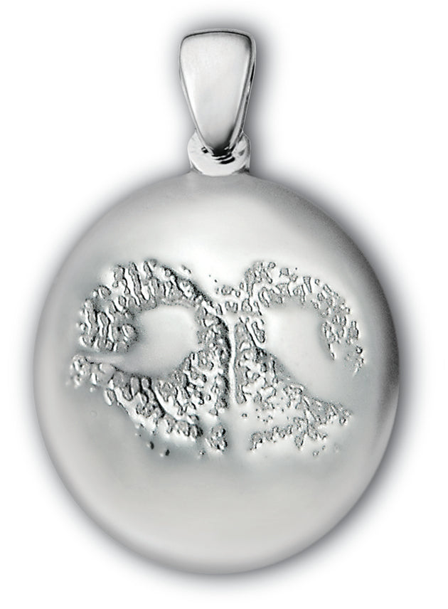 White Gold (14k) Paw Print Charm